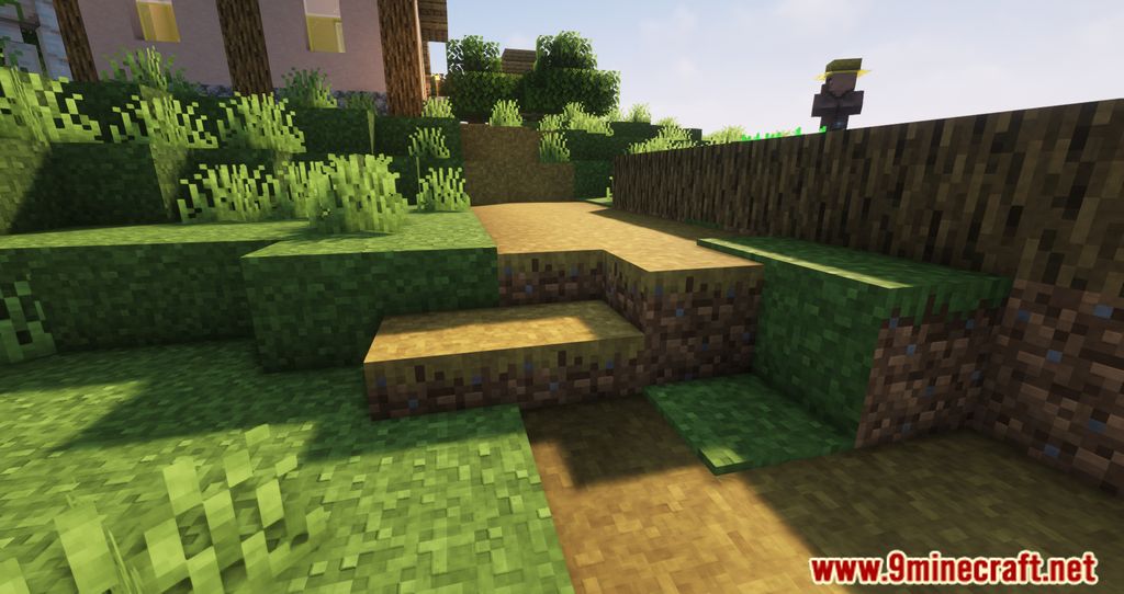 Grass Slabs Mod (1.19.2, 1.18.2) - Decorating With Different Natural Slabs, Carpets & Stairs 5