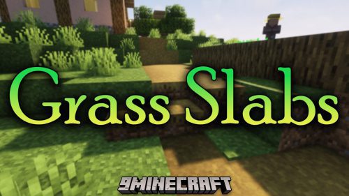 Grass Slabs Mod (1.19.2, 1.18.2) – Decorating With Different Natural Slabs, Carpets & Stairs Thumbnail