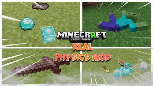 Item Physics Addon (1.19, 1.18) – MCPE/Bedrock Mod Thumbnail