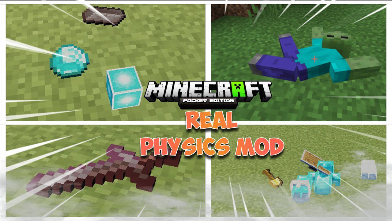 Item Physics Addon (1.19, 1.18) - MCPE/Bedrock Mod 1