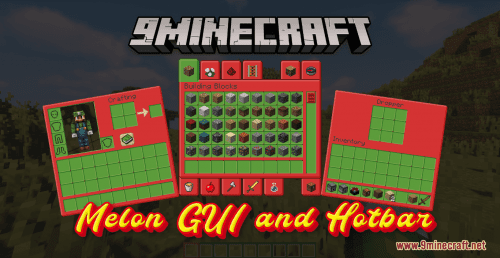 Melon GUI And Hotbar Resource Pack (1.20.6, 1.20.1) – Texture Pack Thumbnail