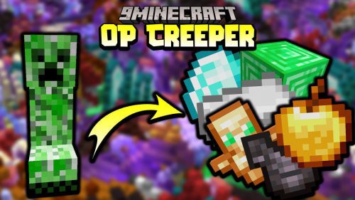 Minecraft But Creepers Give OP Loots Data Pack (1.18.2, 1.17.1) Thumbnail