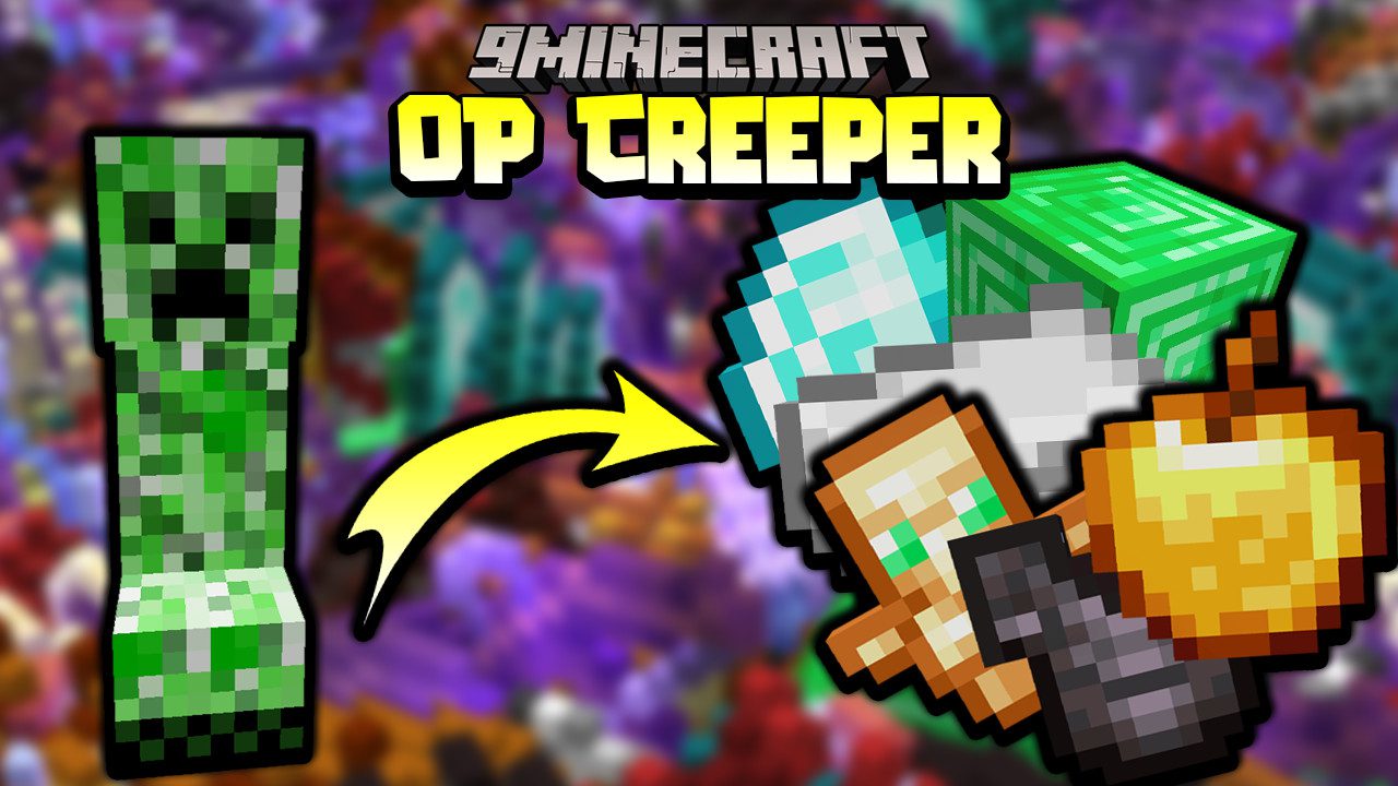 Minecraft But Creepers Give OP Loots Data Pack (1.18.2, 1.17.1) 1