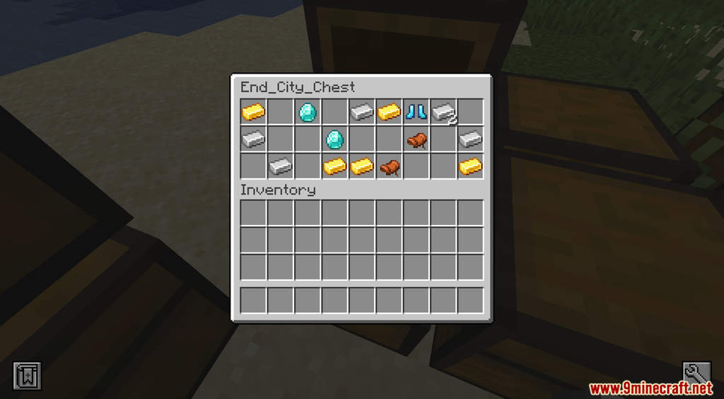 Minecraft But Taking Damage Gives End City Loot Chests Data Pack (1.18.2, 1.17.1) 13