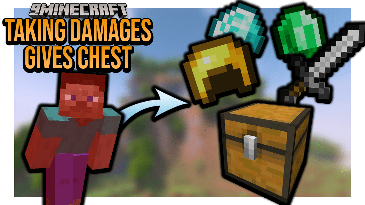 Minecraft But Taking Damage Gives End City Loot Chests Data Pack (1.18.2, 1.17.1) 1