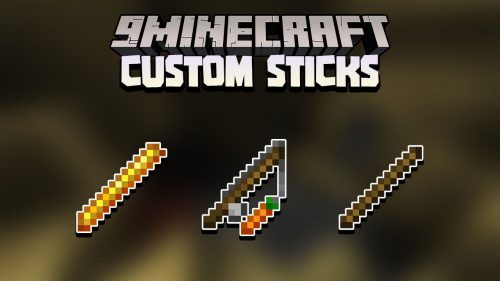 Minecraft But There Are Custom Sticks Data Pack (1.18.2, 1.17.1) – OP Sticks Thumbnail