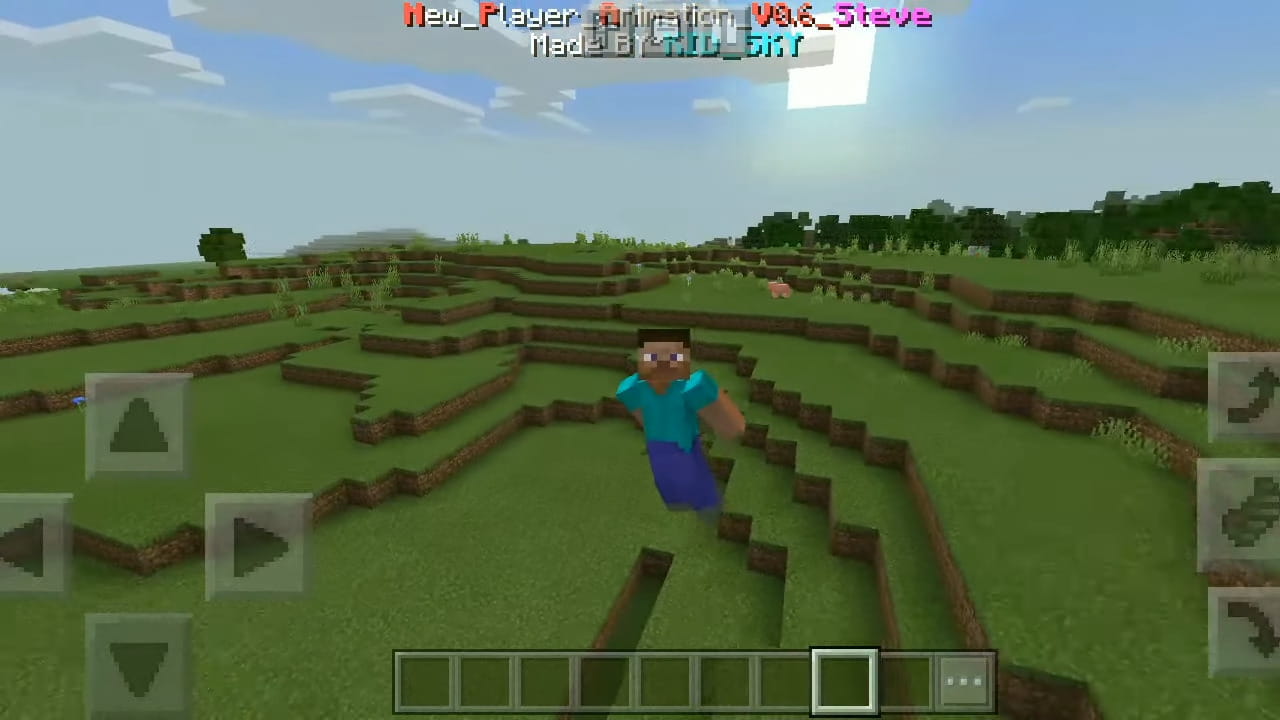 New Player Animation (1.20, 1.19) - MCPE/Bedrock 5