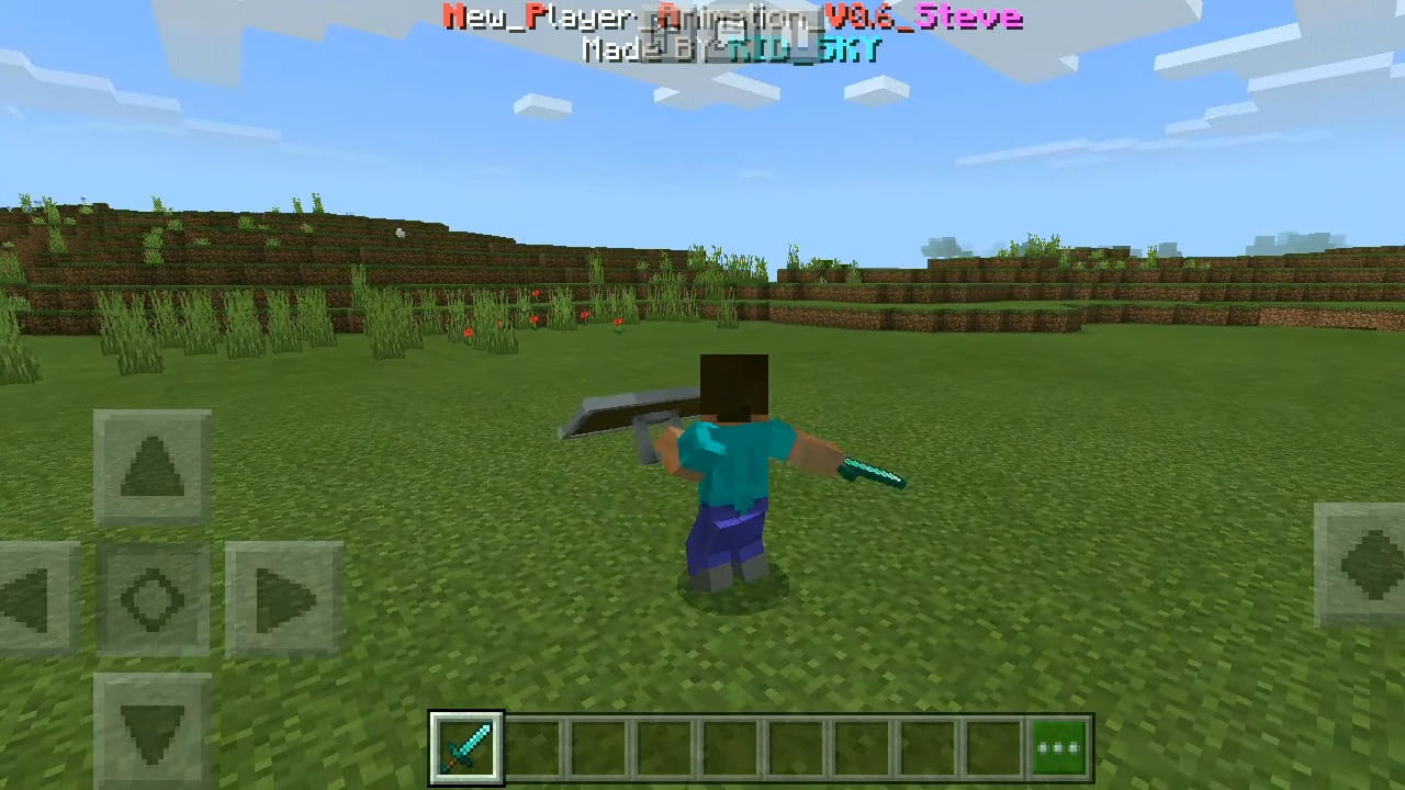 New Player Animation (1.20, 1.19) - MCPE/Bedrock 7