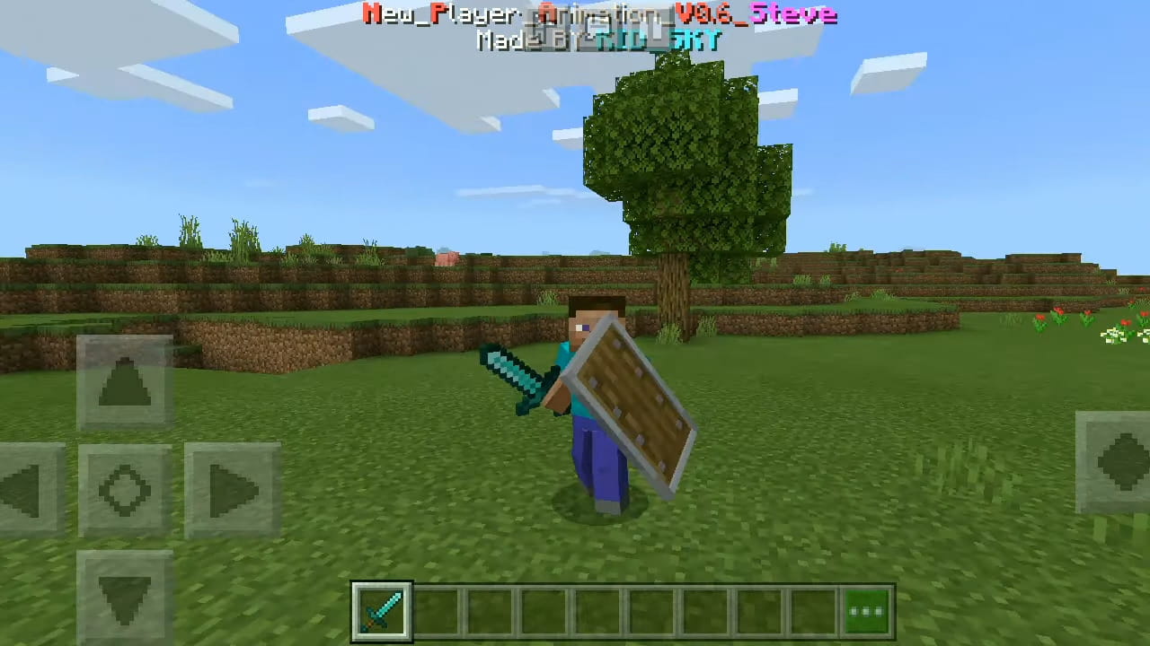 New Player Animation (1.20, 1.19) - MCPE/Bedrock 8