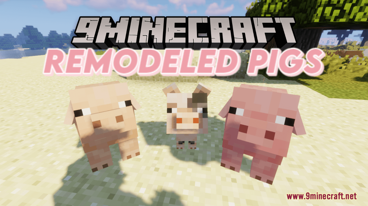 Remodeled Pigs Resource Pack (1.20.6, 1.20.1) - Texture Pack 1