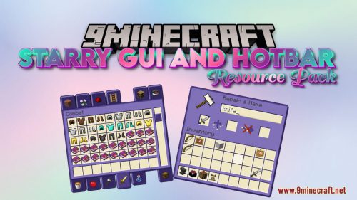 Starry GUI and Hotbar Resource Pack (1.21, 1.20.1) – Texture Pack Thumbnail