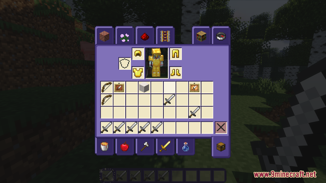 Starry GUI and Hotbar Resource Pack (1.21, 1.20.1) - Texture Pack 3