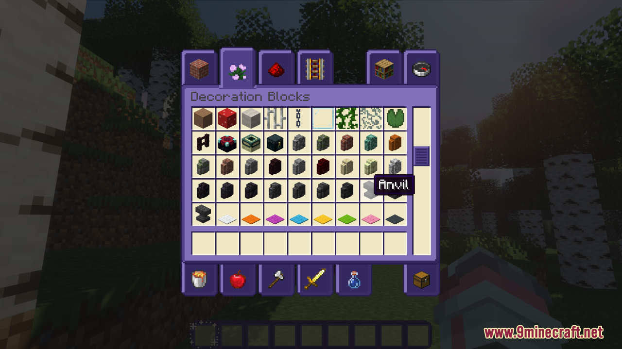 Starry GUI and Hotbar Resource Pack (1.21, 1.20.1) - Texture Pack 5