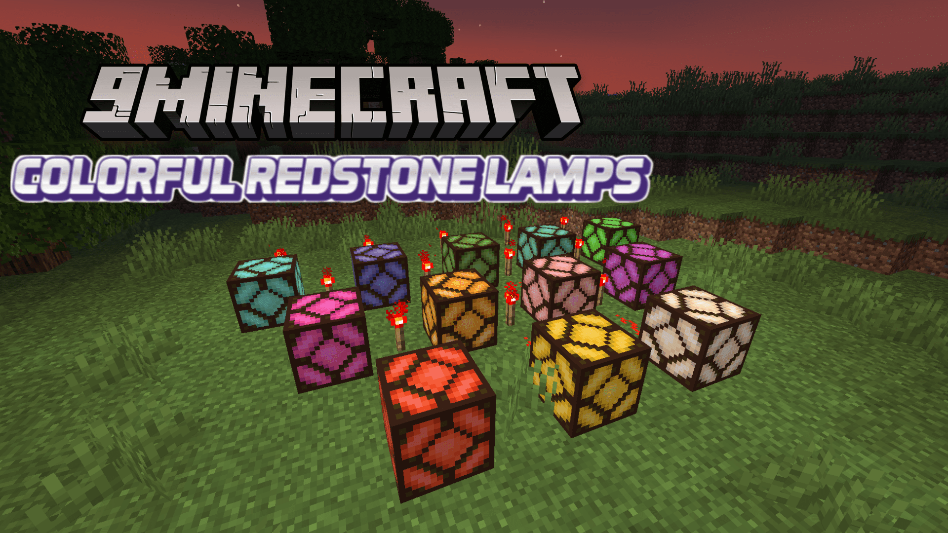 Colorful Redstone Lamps Mod (1.18.2) - Catchy Lamps 1