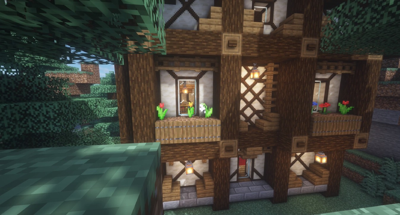 Timber Frames Mod (1.18.2, 1.16.5) - Bring Your Medieval Builds to the Next 17