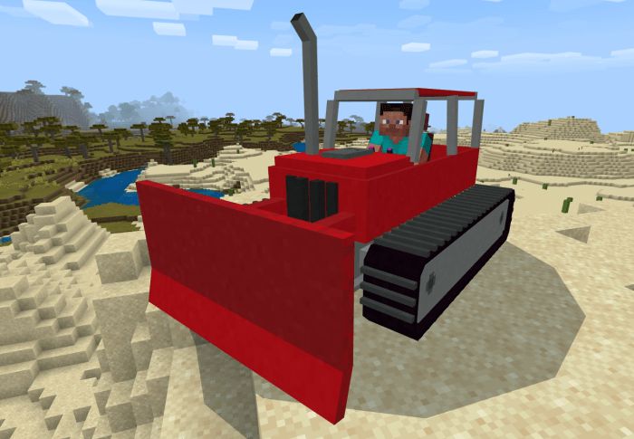 Transport Addon (1.19, 1.18) - Bulldozers, Balloons, Bicycles, Air Ship 3