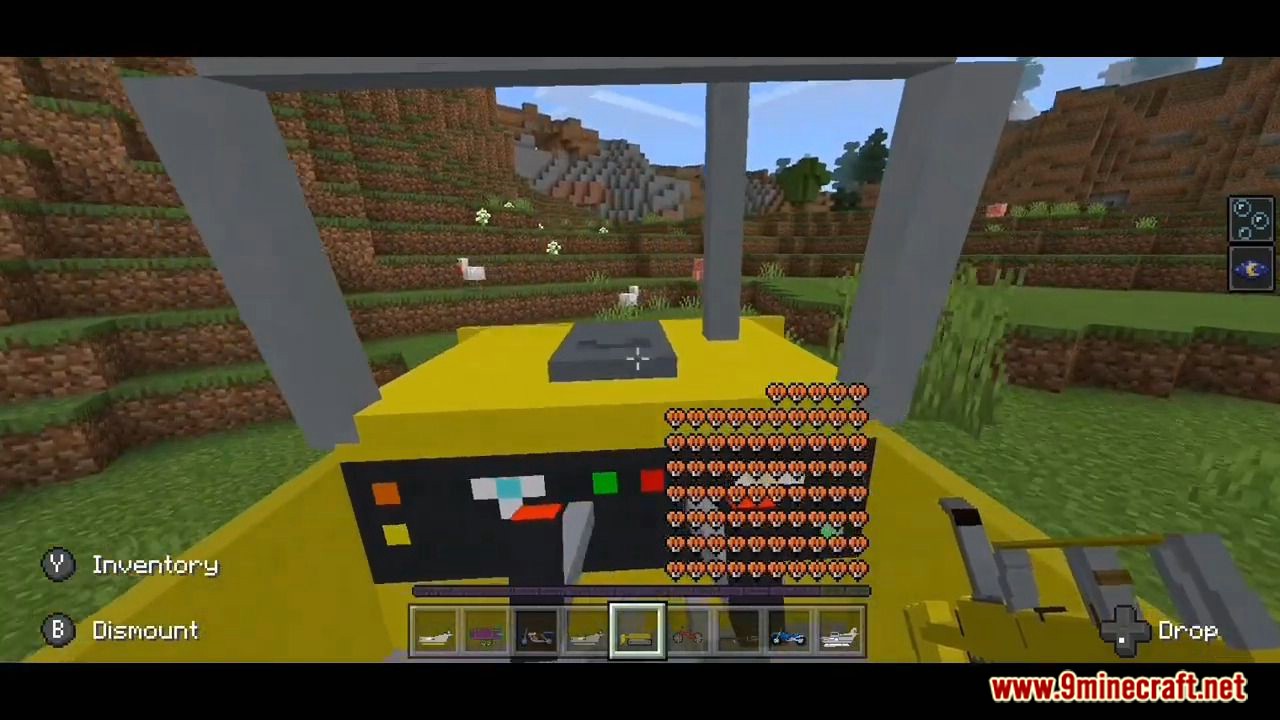 Transport Addon (1.19, 1.18) - Bulldozers, Balloons, Bicycles, Air Ship 23