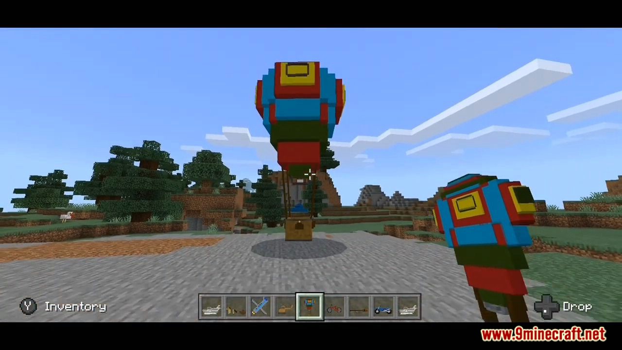 Transport Addon (1.19, 1.18) - Bulldozers, Balloons, Bicycles, Air Ship 25