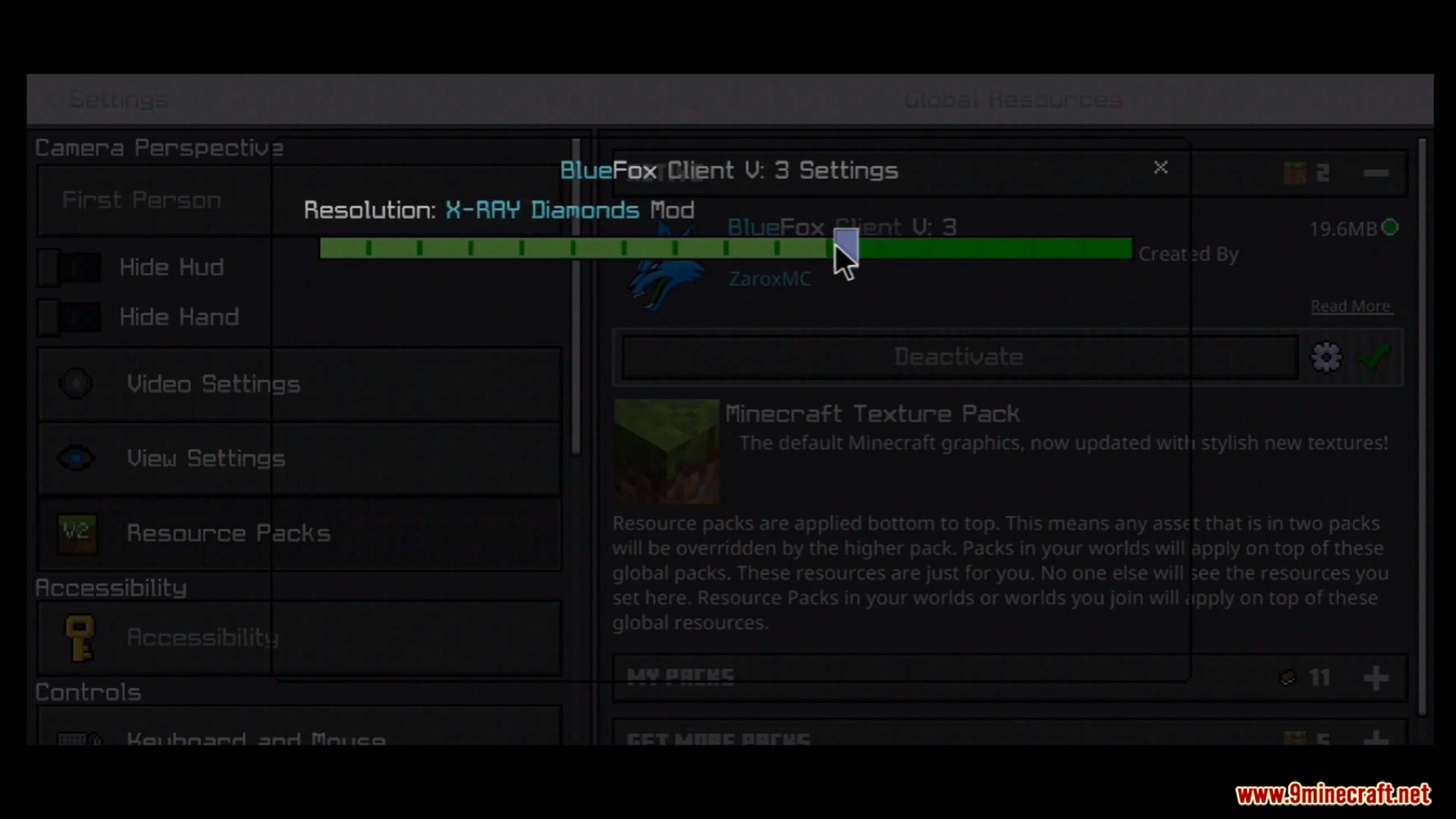 Blue Fox Client (1.19, 1.18) - Optifine, Xray, Keystrokes, Animations 4