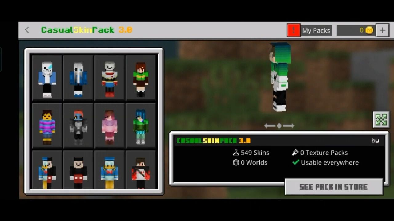 Casual Skin Pack (1.19, 1.18) - Anime, Games, Horror, Rappers Skin 6