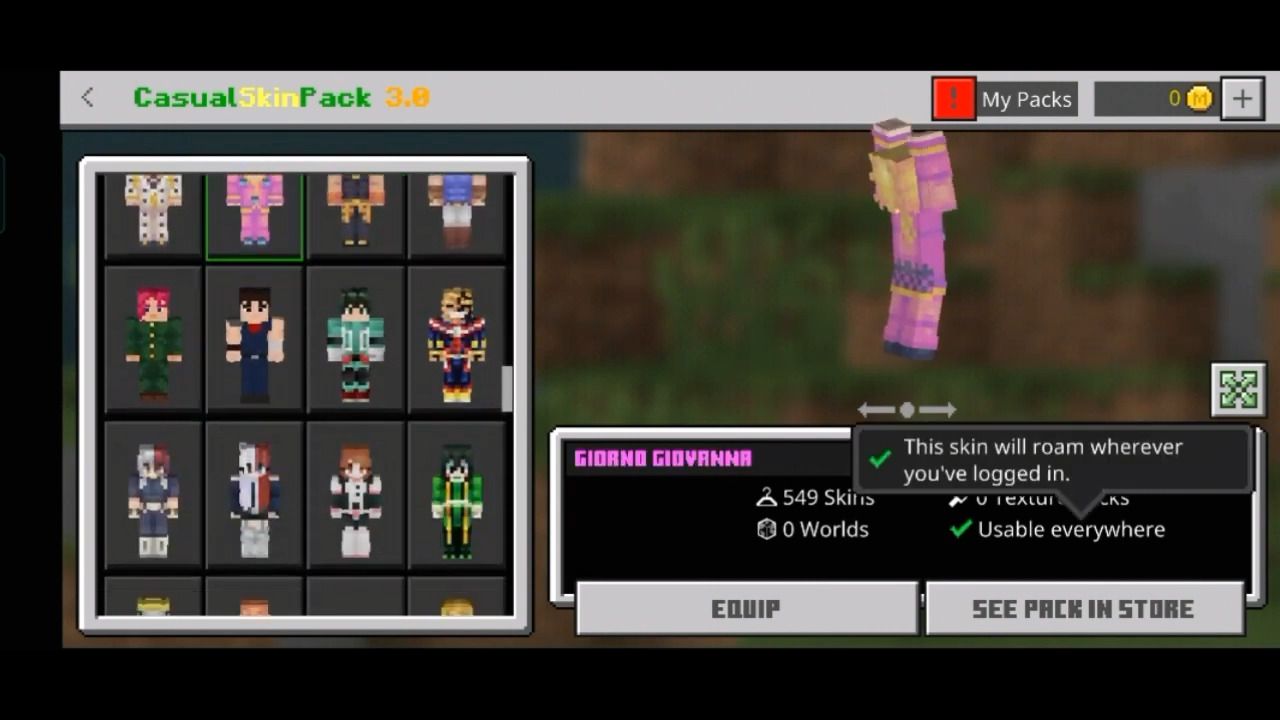 Casual Skin Pack (1.19, 1.18) - Anime, Games, Horror, Rappers Skin 9