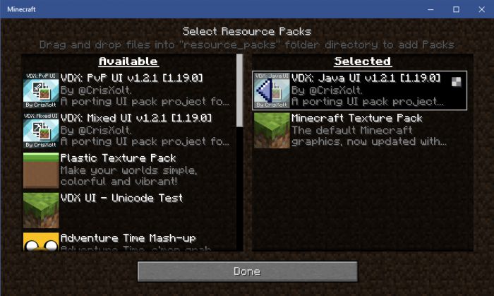 Vanilla Deluxe: Legacy UI Packs (1.20, 1.19) - Java UI, Mixed UI, PvP UI 6