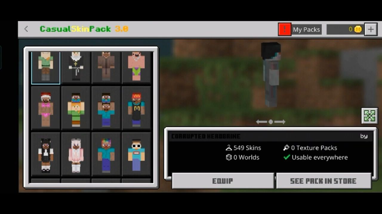 Casual Skin Pack (1.19, 1.18) - Anime, Games, Horror, Rappers Skin 10