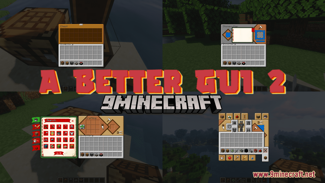 A Better GUI 2 Resource Pack (1.20.6, 1.20.1) - Texture Pack 1