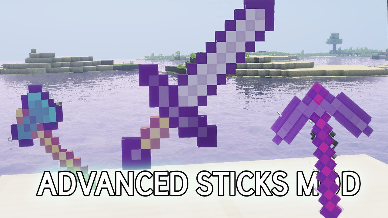 Advanced Sticks Mod (1.19.4, 1.18.2) - Modify Your Weapons 1