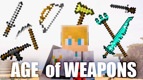 Age of Weapons Mod (1.20.4, 1.19.4) – From Ancient to Future Thumbnail