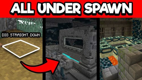 All Under Spawn Seed Minecraft (1.19.4, 1.19.2) Thumbnail
