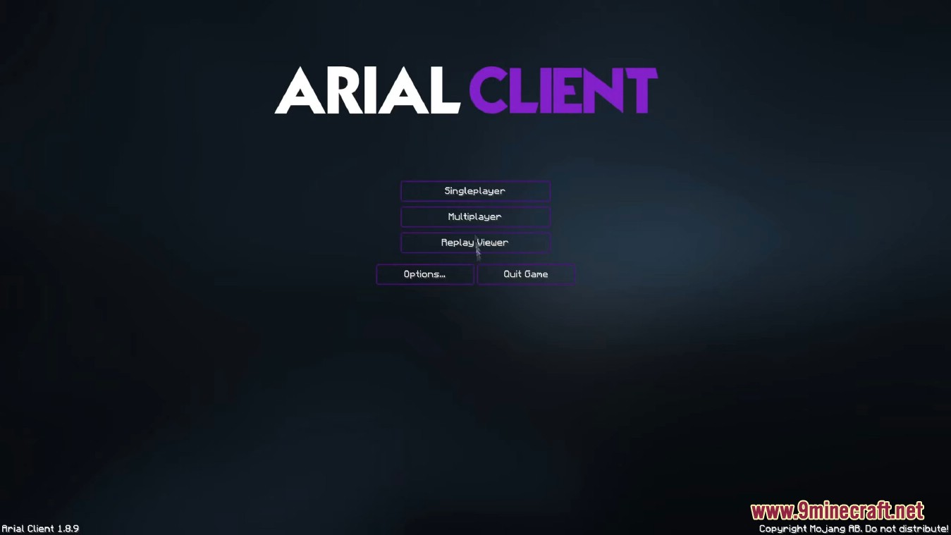 Arial Client Launcher (1.8.9) - No Premium, Portable, Free Playing 2