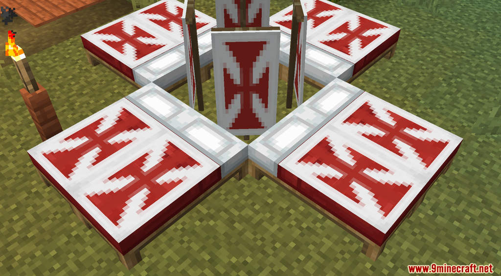 Banners On Beds Data Pack (1.20.6, 1.20.1) - Decorate Your Beds with Banners 10