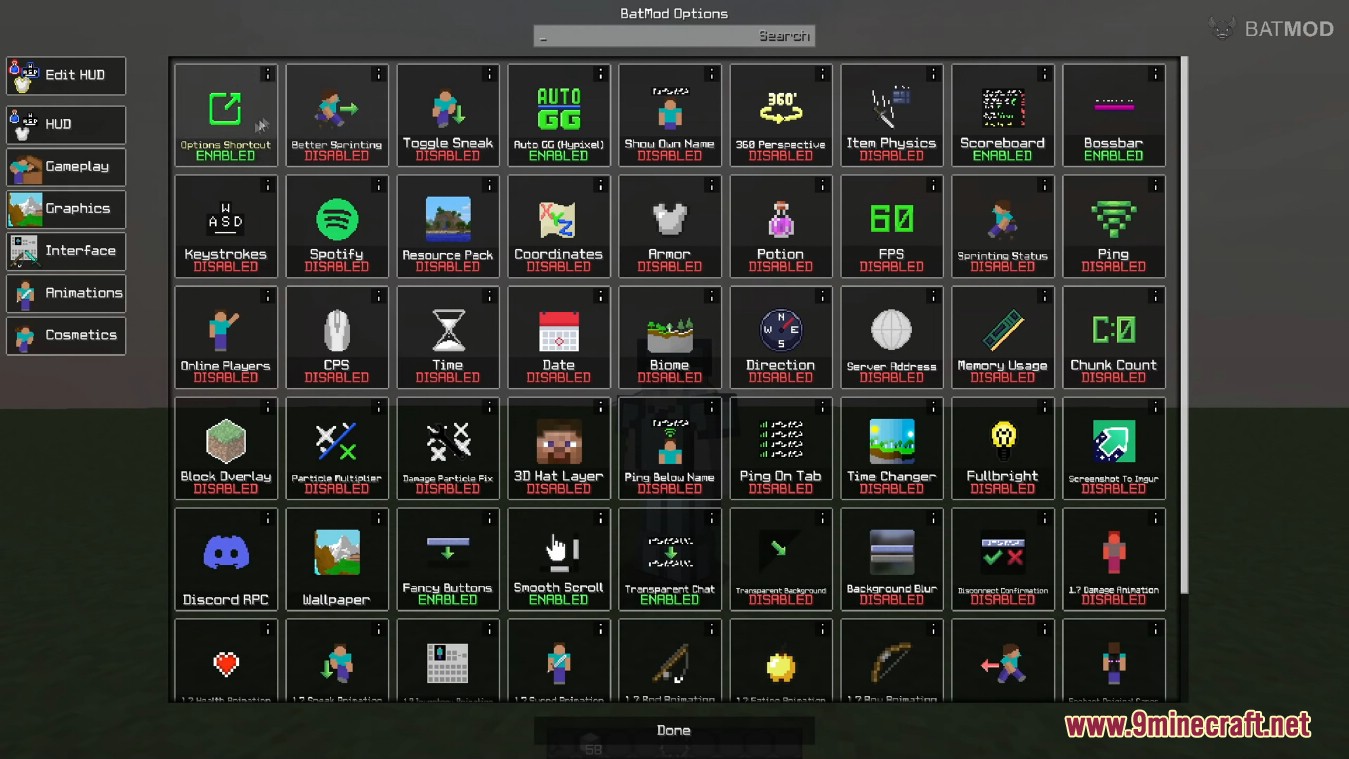 BatMod Client (1.8.9) - Best PvP, Bedwars, SkyWars FPS Boost 6