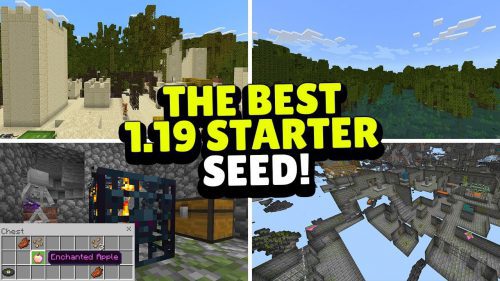 Best Starter Seeds Minecraft 1.19.4, 1.19.2 –  Java, Bedrock Edition Thumbnail
