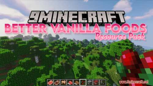 Better Vanilla Foods Resource Pack (1.20.6, 1.20.1) – Texture Pack Thumbnail