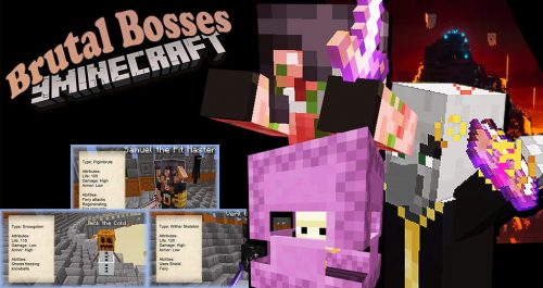 Brutal Bosses – Dungeon Bosses Mod (1.20.1, 1.19.4) – New Adversaries for Players to battle Thumbnail