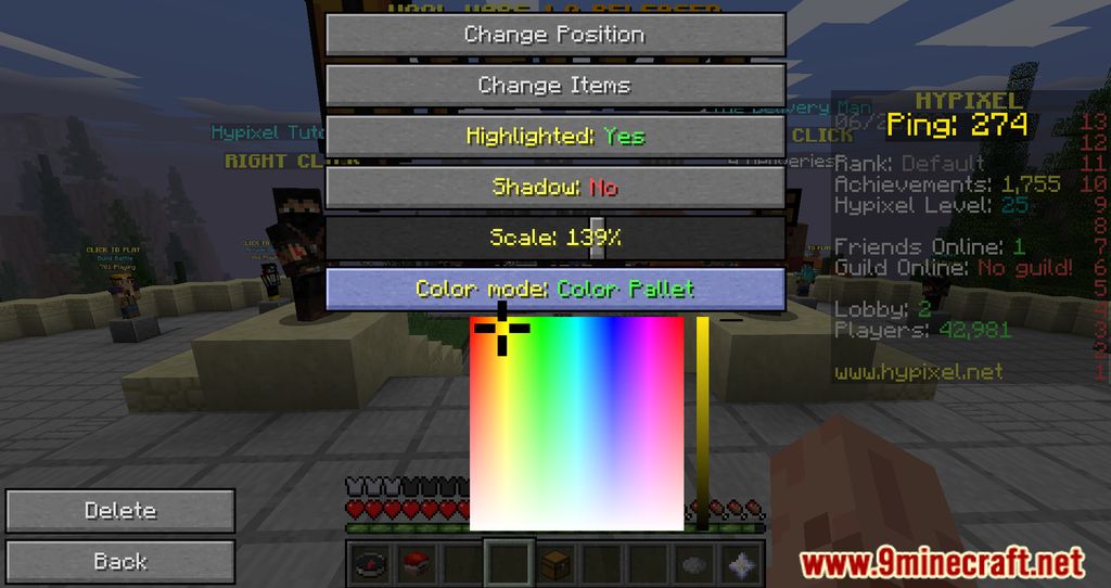 ChromaHUD Mod (1.8.9) - Essential Information Being Displayed 5