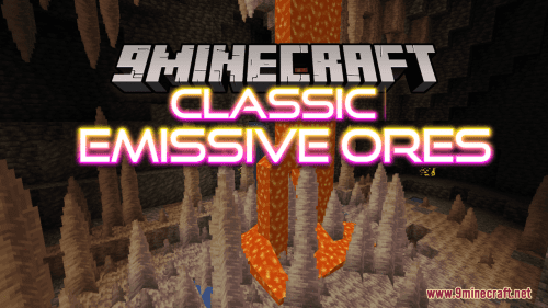 Classic Emissive Ores Resource Pack (1.21, 1.20.1) – Texture Pack Thumbnail