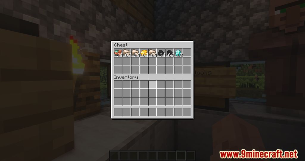 ClickThrough Mod (1.20.1, 1.19.4) - Easy To Use Chests Through Signs 4