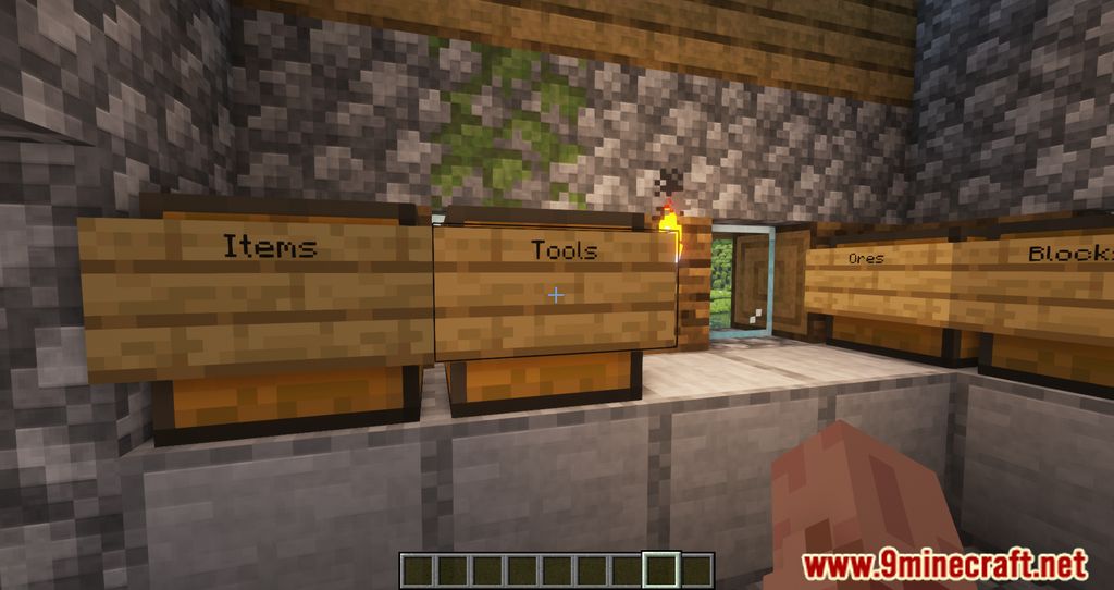 ClickThrough Mod (1.20.1, 1.19.4) - Easy To Use Chests Through Signs 11