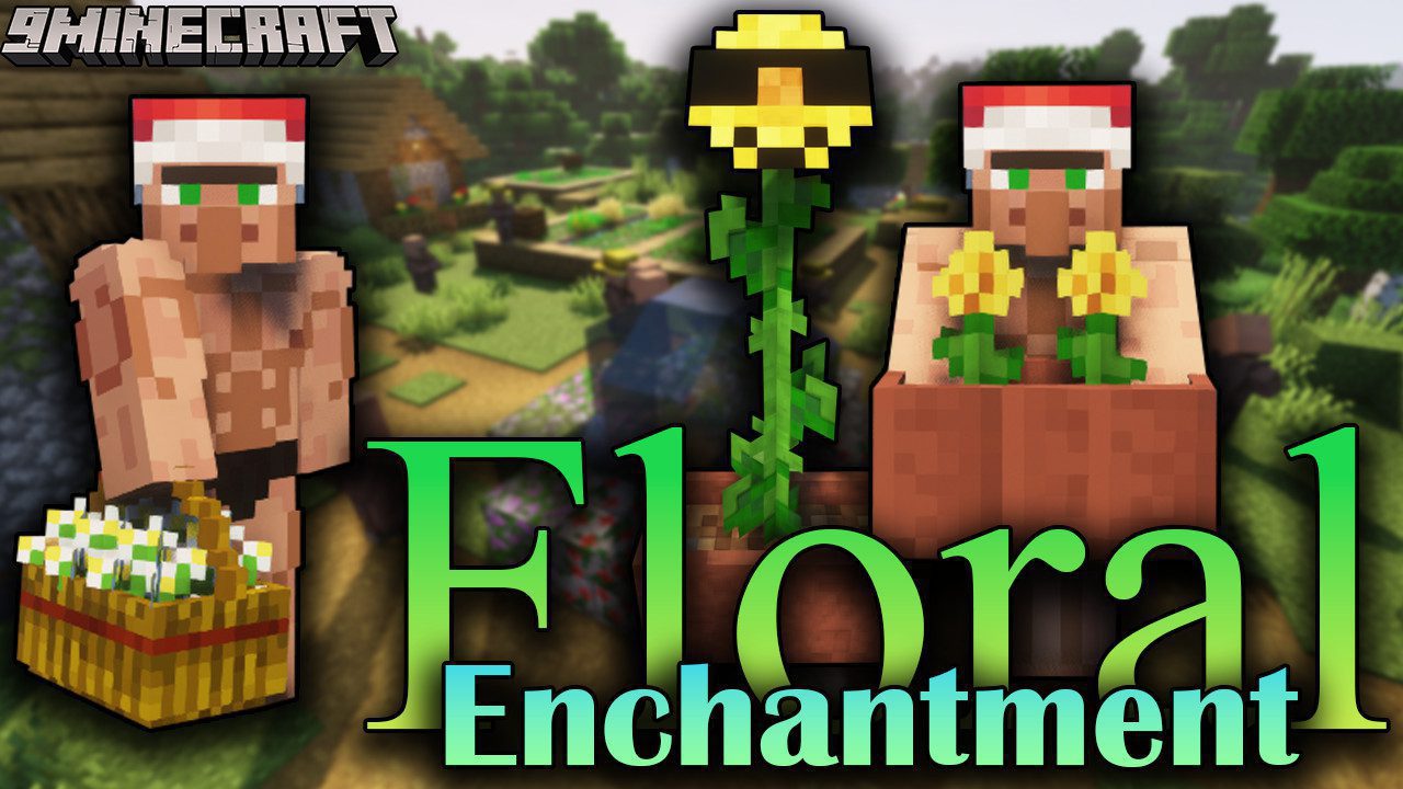 Floral Enchantment Mod (1.20.4, 1.19.4) - Decorating your Bases with Flowers 1