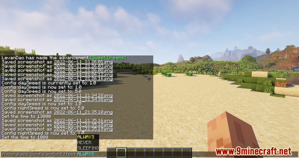 Hourglass Mod (1.20.2, 1.19.4) - Customize The Length Of The Day-Night Cycle 10