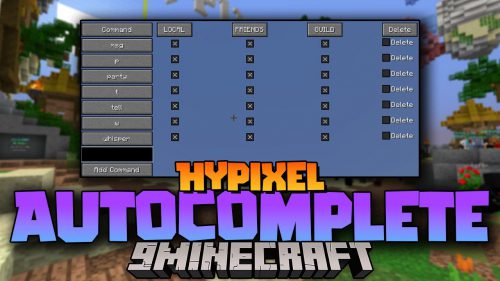 Hypixel Autocomplete Mod (1.8.9) – Type Commands Automatically Thumbnail