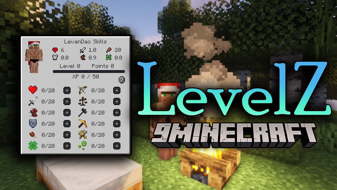 LevelZ Mod (1.20.1, 1.19.2) - Let's Become Stronger 1