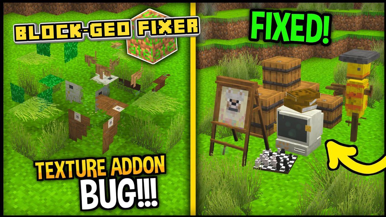 Block - Geo Fixer Addon (1.19, 1.18) - Realms Fix 1