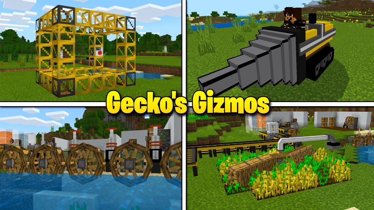 Gecko's Gizmos Addon (1.19, 1.18) - Customizable Quarries, Auto-Miners 1