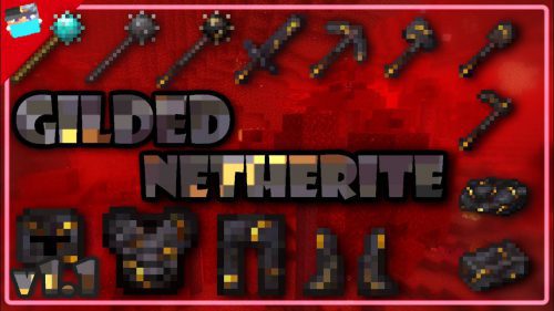 Gilded Netherite Equipment Addon (1.19, 1.18) – Armor, Tools, and Maces Thumbnail