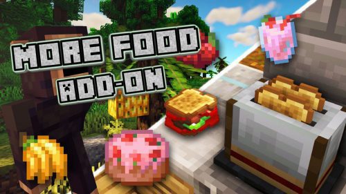 More Food Addon (1.19, 1.18) – MCPE/Bedrock Mod Thumbnail