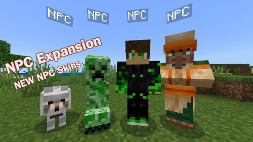 NPC Expansion Addon (1.20, 1.19) – MCPE/Bedrock Custom NPC Mod Thumbnail